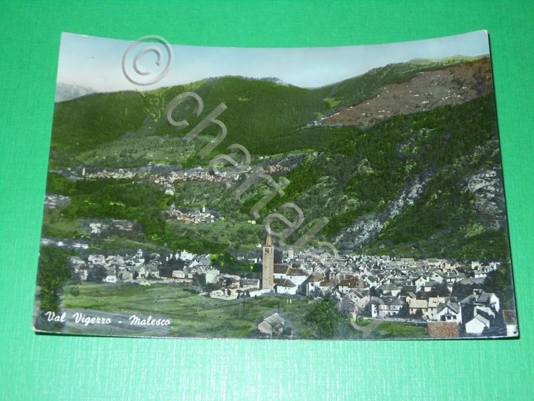 Cartolina Val Vigezzo - Malesco - Panorama 1958