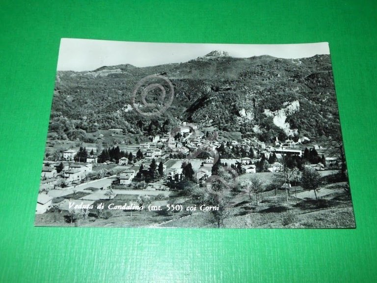 Cartolina Valbrona - Veduta di Candalino coi Corni 1963.