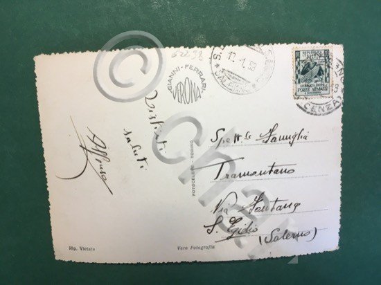 Cartolina Valdagno - Vicenza - Palazzo Conte Marrotto - Panorama …