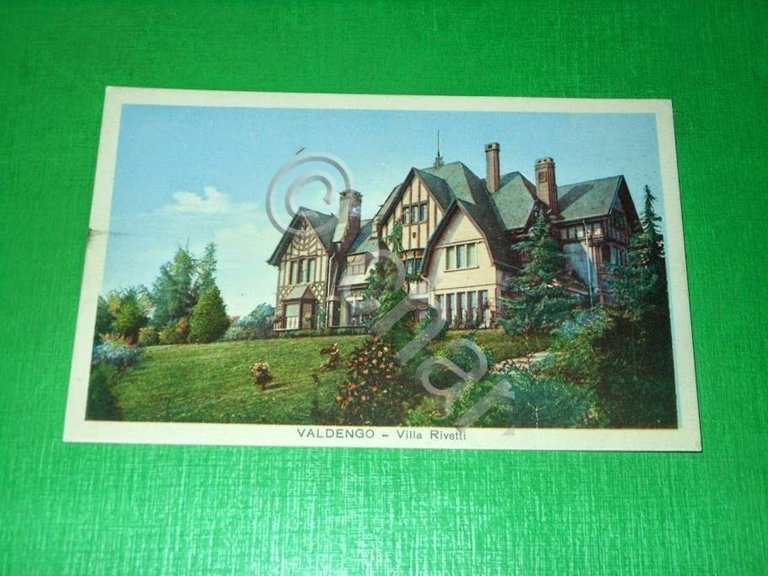Cartolina Valdengo - Villa Rivetti 1930 ca
