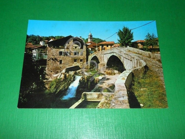 Cartolina Valduggia - Ponte Medioevale 1981