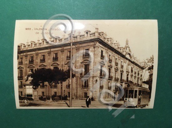 Cartolina Valencia - Palaciao De Justica - Replica 1950 ca