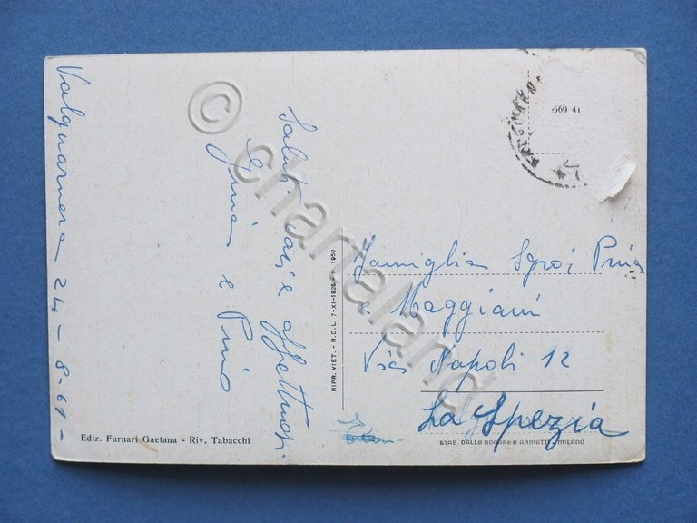 Cartolina Valguarnera - Piazza della Repubblica - 1961