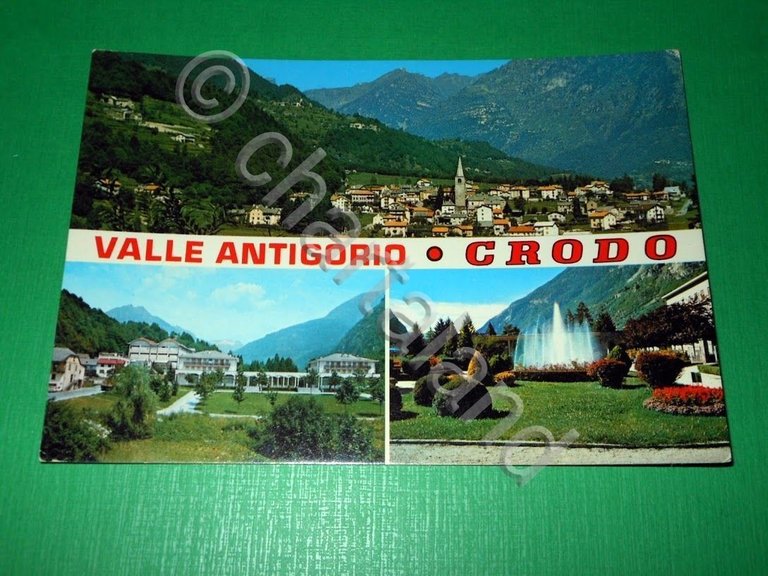 Cartolina Valle Antigorio - Crodo - Vedute diverse 1980.