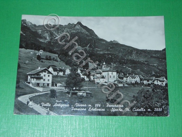 Cartolina Valle Antigorio - Viceno - Panorama - Pensione Edelweiss …