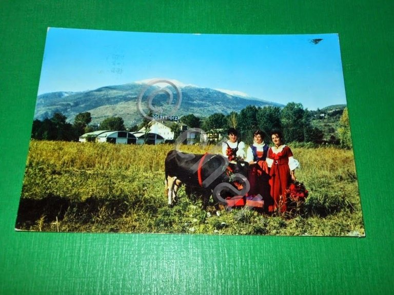 Cartolina Valle d' Aosta - Folklore a St. Christophe 1965