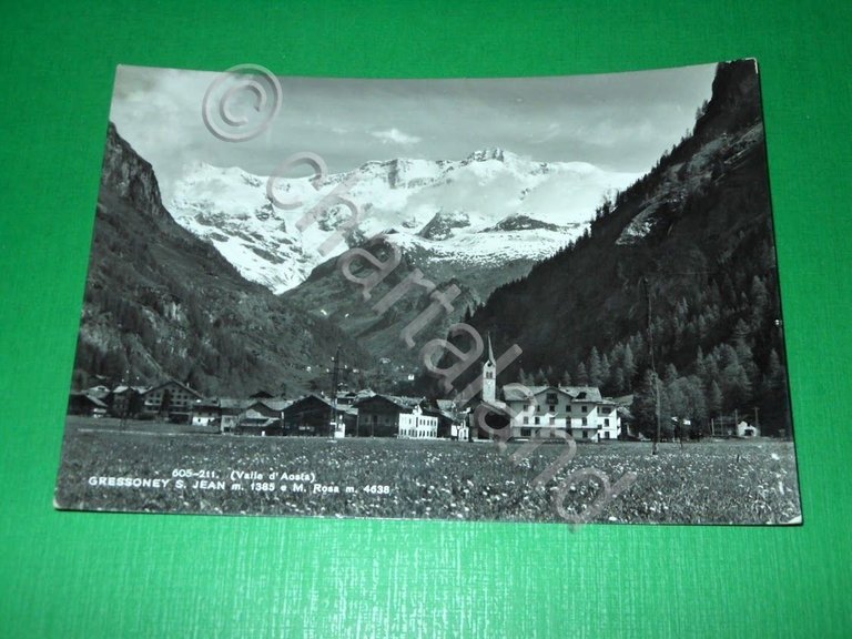 Cartolina Valle d' Aosta - Gressoney St. Jean e M. …