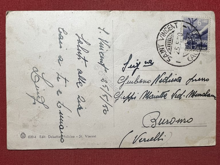 Cartolina Valle d'Aosta - St. Vincent - Casino de la …