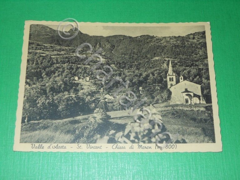 Cartolina Valle d' Aosta - St. Vincent - Chiesa di …