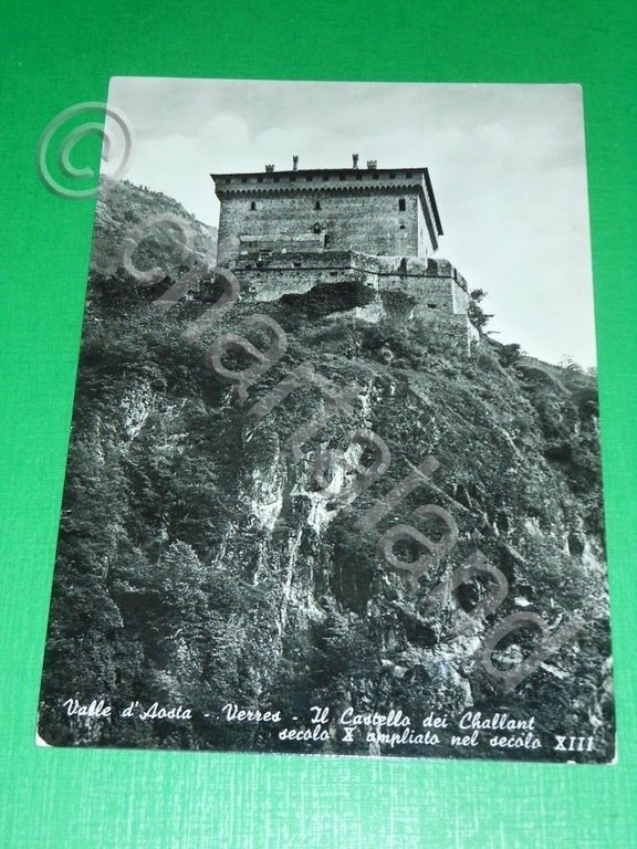 Cartolina Valle d' Aosta - Verres - Il Castello dei …