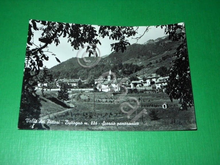 Cartolina Valle dei Pittori - Buttogno - Scorcio panoramico 1965