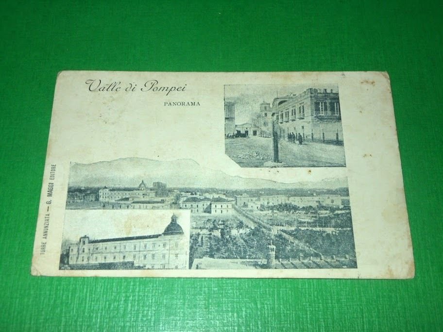 Cartolina Valle di Pompei - Panorama 1900 ca.