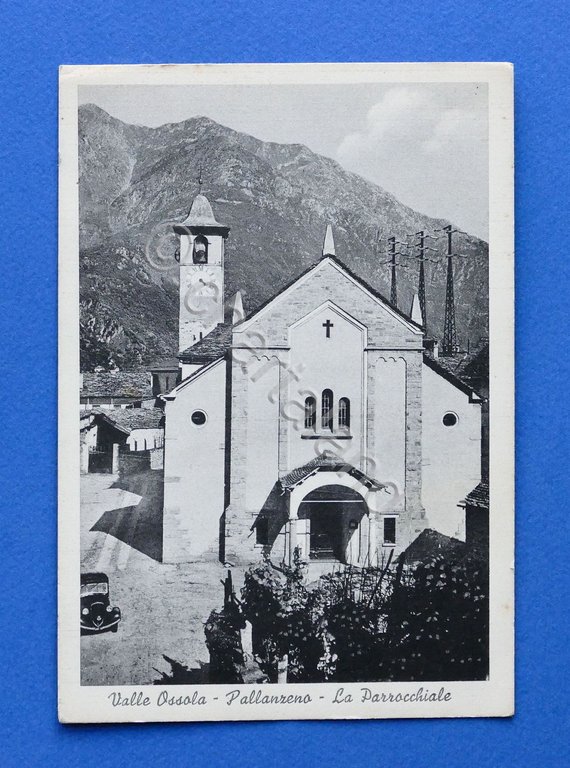 Cartolina Valle Ossola - Pallanzeno - La Parrocchiale - 1940 …