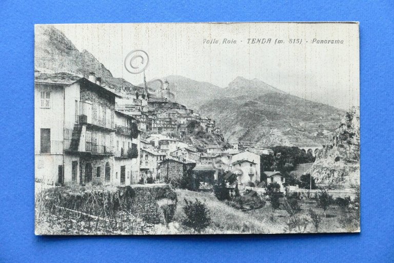 Cartolina Valle Roia - Tenda - Panorama - 1930 ca..