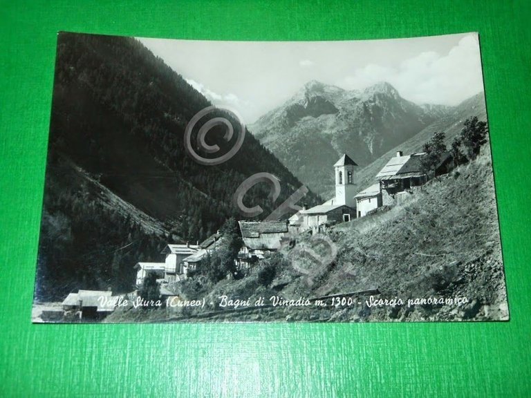 Cartolina Valle Stura ( Cuneo ) - Bagni di Vinadio …