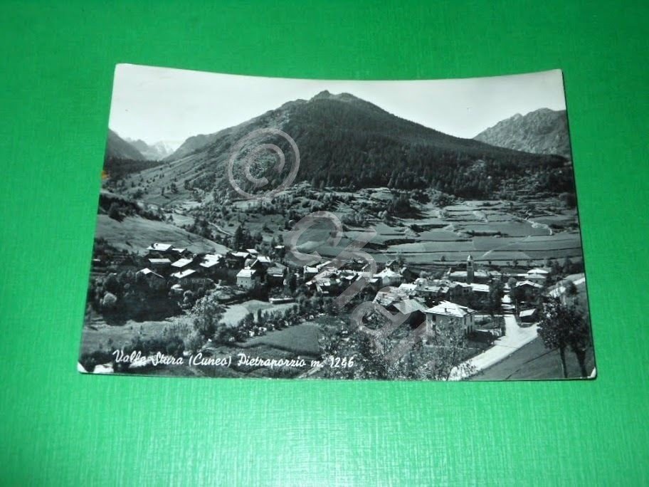 Cartolina Valle Stura ( Cuneo ) - Pietraporzio 1954.