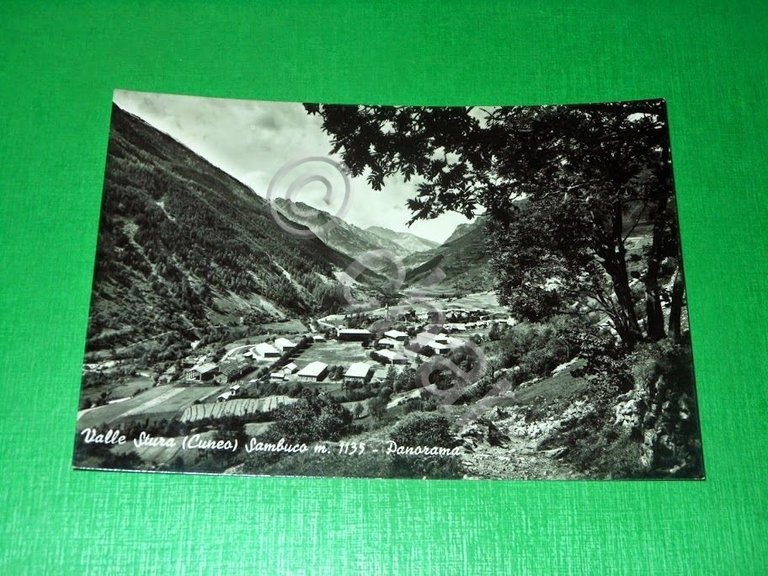 Cartolina Valle Stura ( Cuneo ) - Sambuco - Panorama …