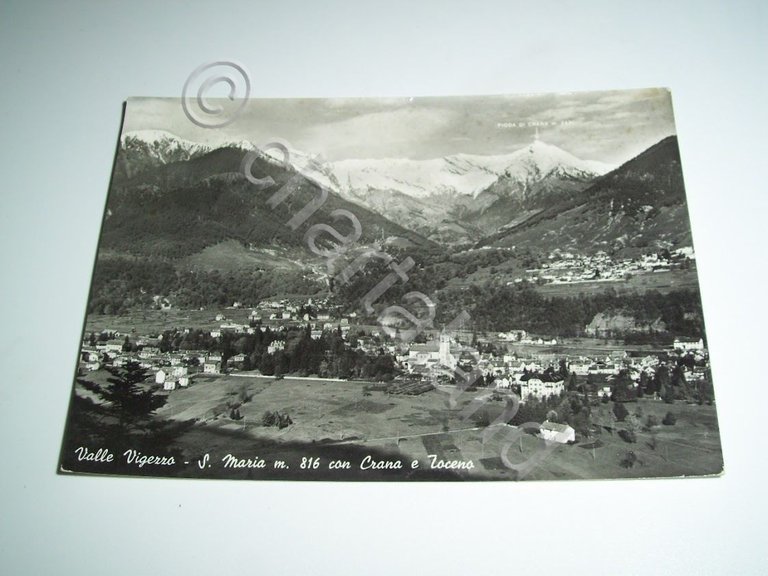 Cartolina Valle Vigezzo - S. Maria con Crana e Toceno …