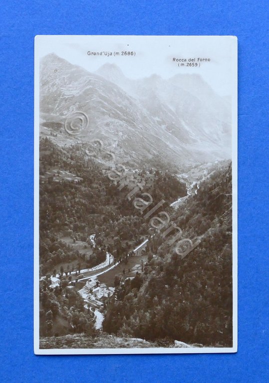 Cartolina Valli di Lanzo - Conca di Margone dal Castello …