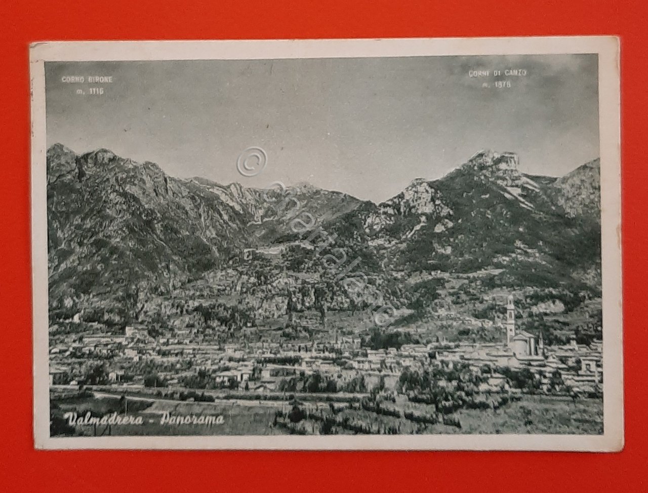 Cartolina Valmadrera - Panorama - 1956