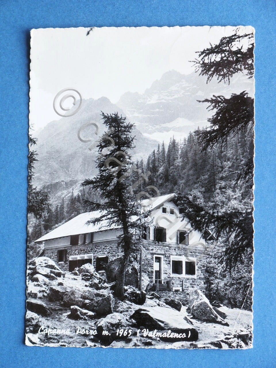 Cartolina Valmalenco - Capanna Porro - 1966.