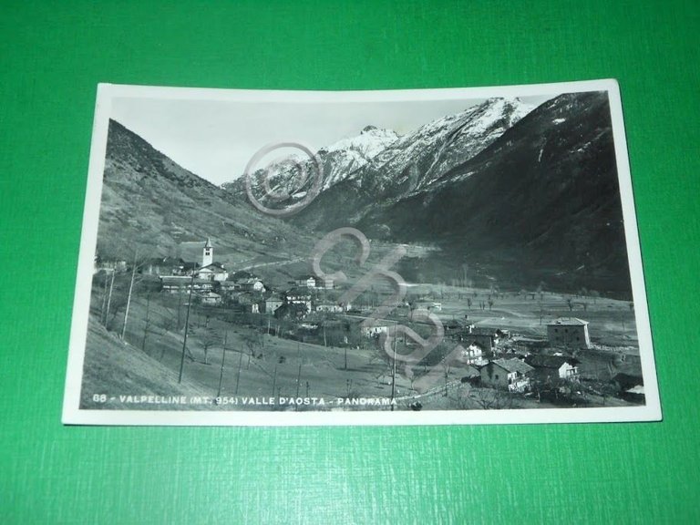 Cartolina Valpelline ( Valle d' Aosta ) - Panorama 1955.