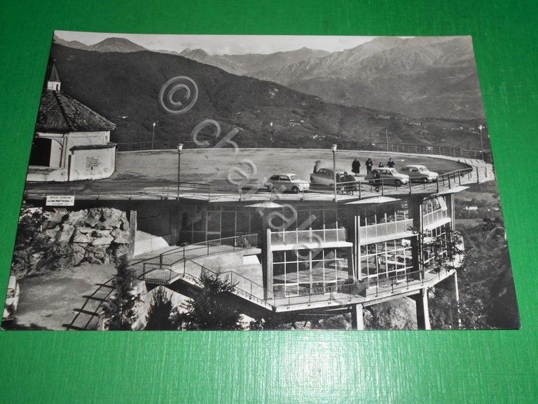 Cartolina Valperga Canavese Santuario di Belmonte - Autoparcheggio e Ristorante