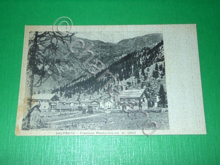 Cartolina Valprato - Frazione Piamprato - Panorama 1943.