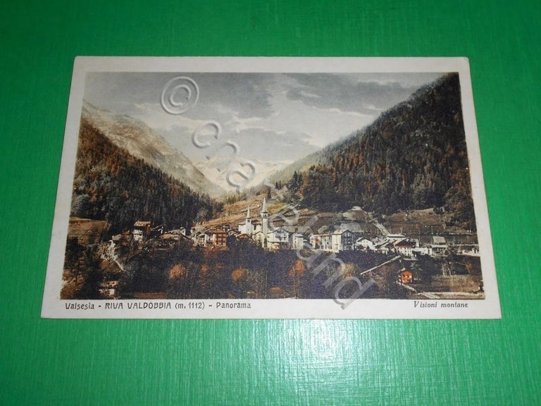 Cartolina Valsesia - Riva Valdobbia - Panorama 1930 ca.