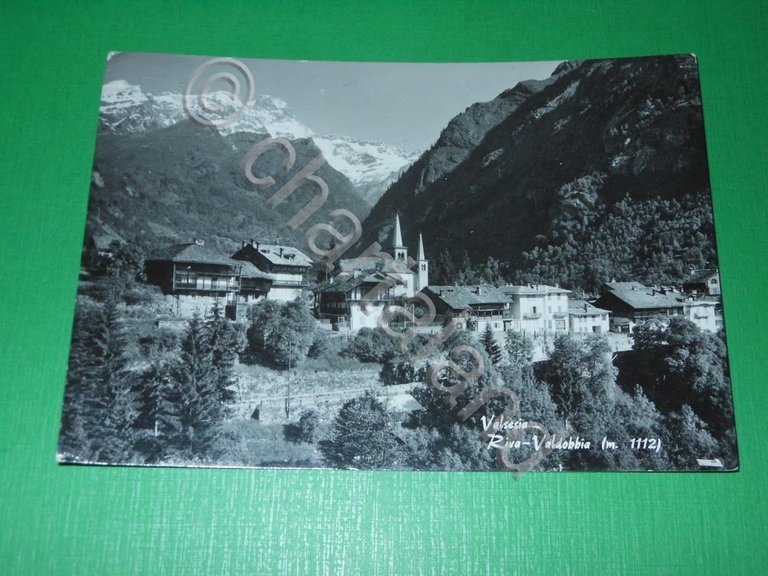 Cartolina Valsesia - Riva Valdobbia - Scorcio panoramico 1964 | Immagine Gallery 2