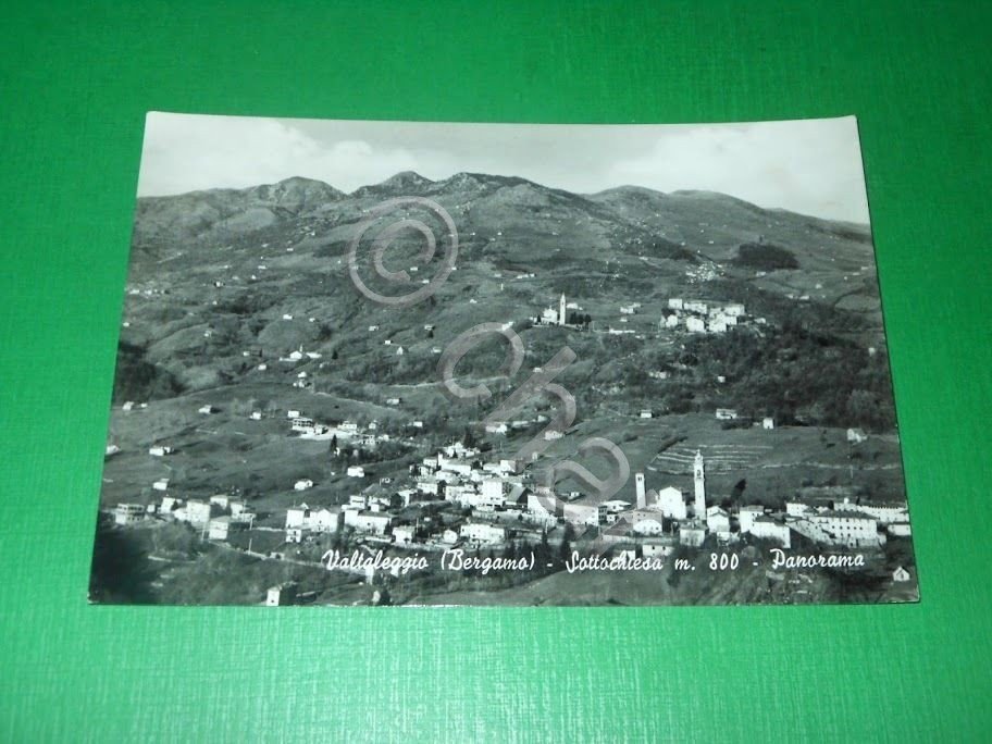 Cartolina Valtaleggio ( Bergamo ) - Sottochiesa - Panorama 1960 …