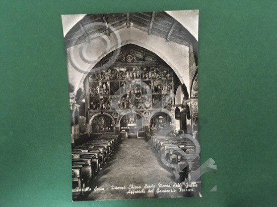 Cartolina Varallo Sesia - Interno Chiesa Santa Maria delle Grazie …