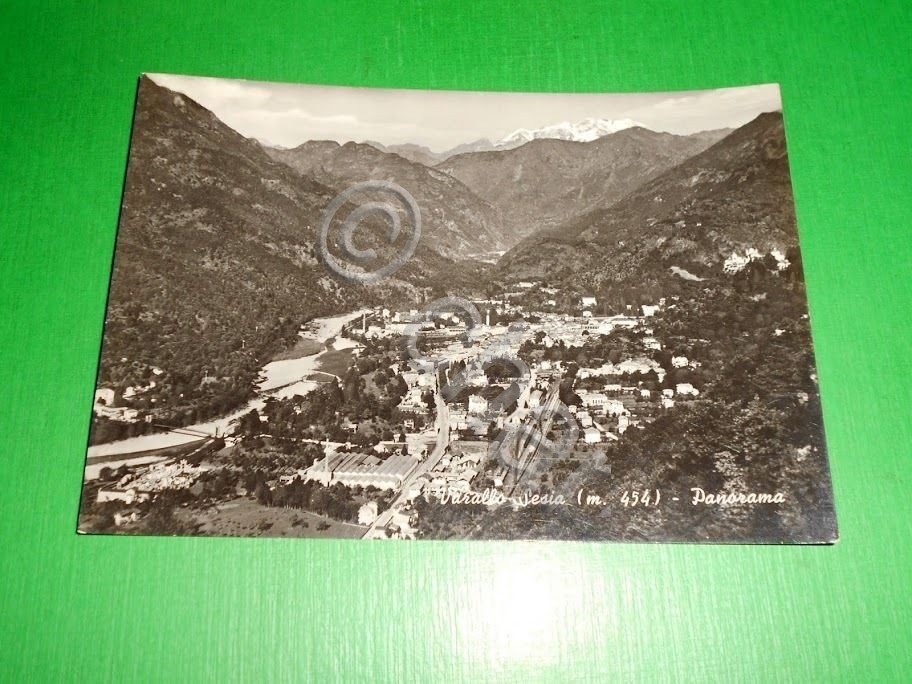 Cartolina Varallo Sesia - Panorama 1966.