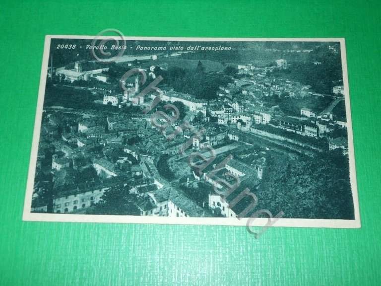 Cartolina Varallo Sesia - Panorama visto dall' aeroplano 1940 ca | Immagine Gallery 2