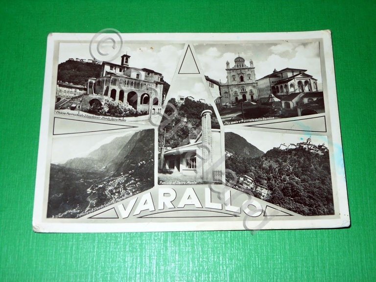 Cartolina Varallo Sesia - Vedute diverse 1955 ca