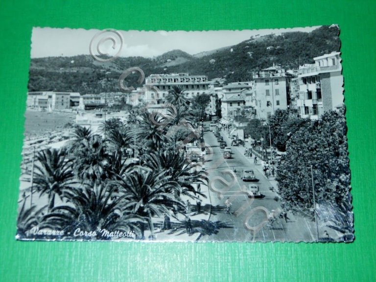 Cartolina Varazze - Corso Matteotti 1956