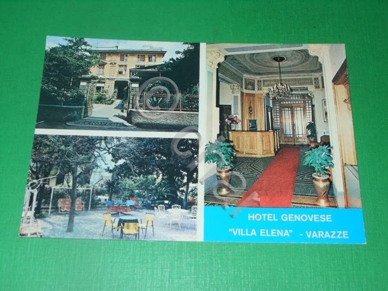 Cartolina Varazze - Hotel Genovese Villa Elena 1970 ca