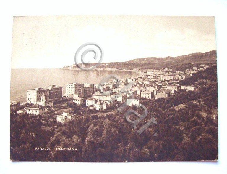Cartolina Varazze - Panorama 1948
