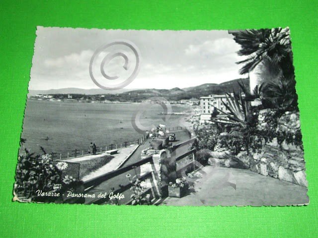 Cartolina Varazze - Panorama del Golfo 1954