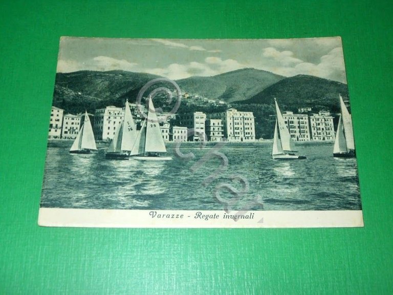 Cartolina Varazze - Regate invernali 1940 ca