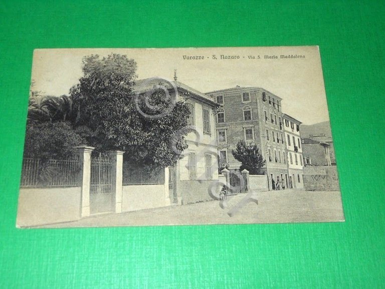 Cartolina Varazze - S. Nazzaro - Via S. Maria Maddalena …