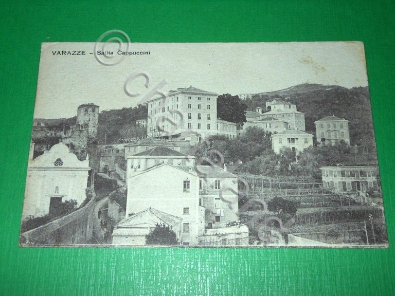 Cartolina Varazze - Salita Cappuccini 1930 ca.
