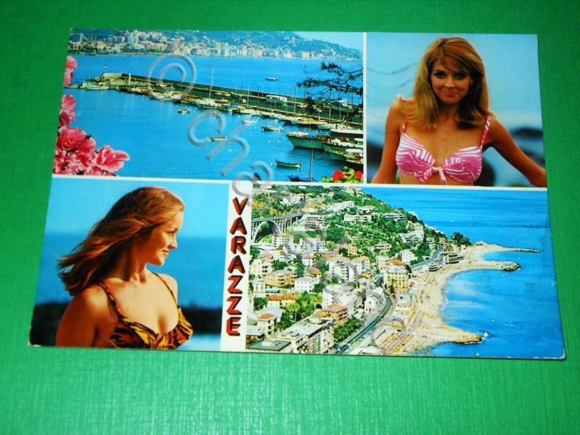Cartolina Varazze - Vedute diverse 1976.