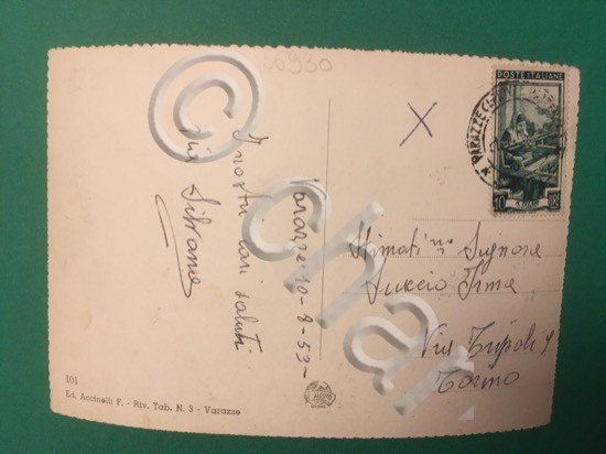 Cartolina Varazze Di Notte - Kursaal Margherita - 1953