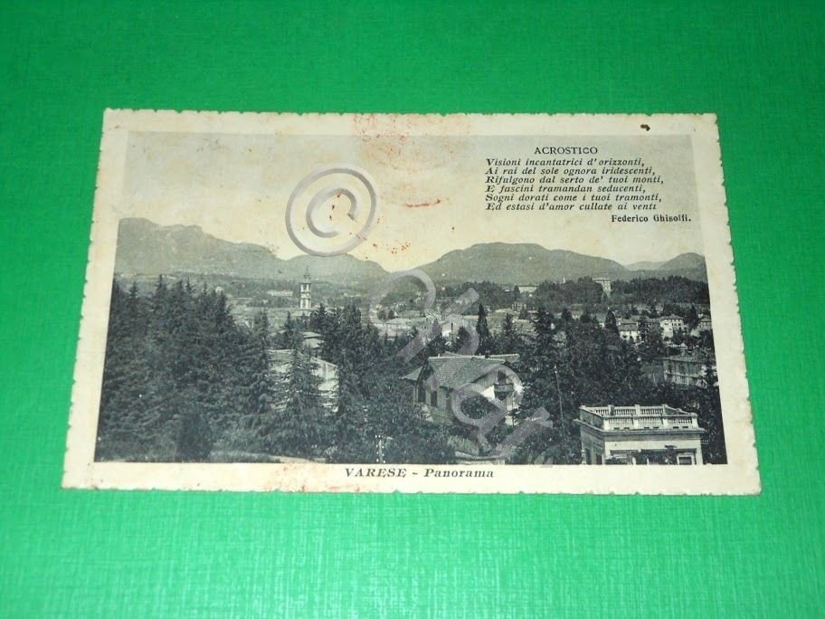 Cartolina Varese - Panorama 1917 | Immagine principale