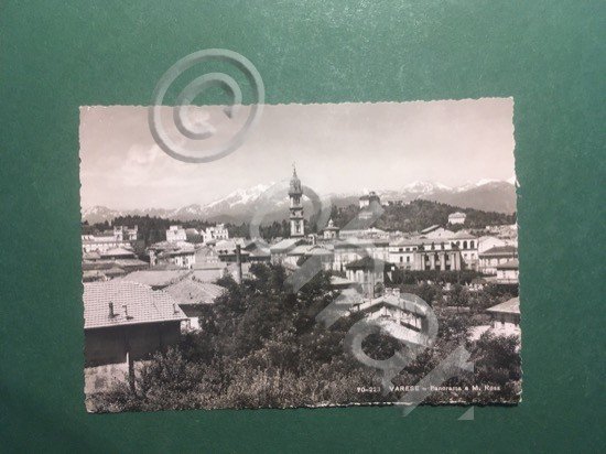 Cartolina Varese - Panorama a M. Rosa - 1951 | Immagine Gallery 3