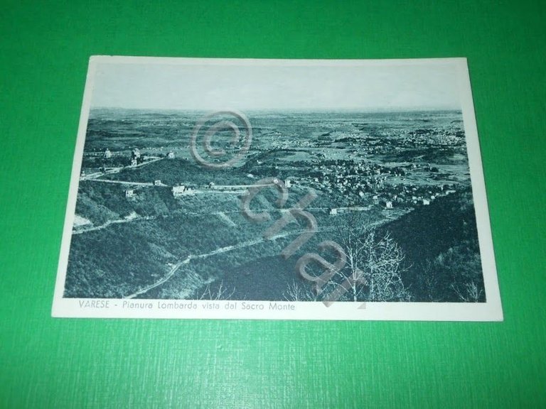 Cartolina Varese - Pianura Lombarda vista dal Sacro Monte 1940 …
