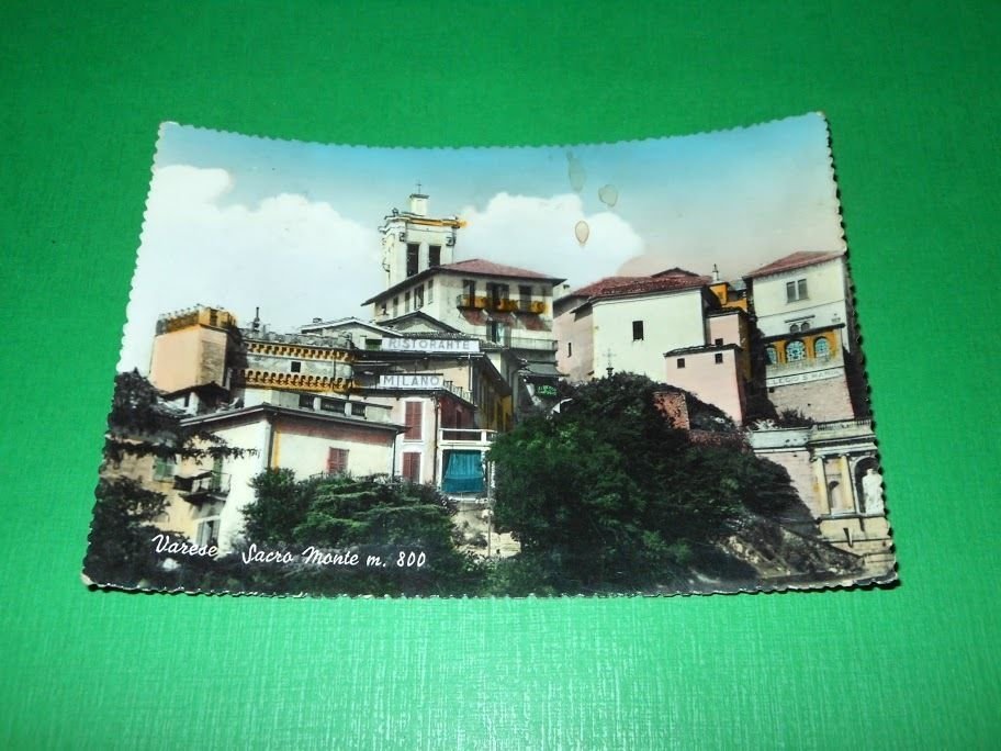 Cartolina Varese - Sacro Monte 1954.