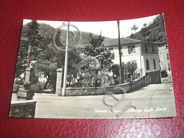 Cartolina Varese Ligure - Albergo degli Amici 1950 ca