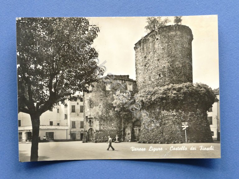 Cartolina Varese Ligure - Castello dei Fieschi - 1962